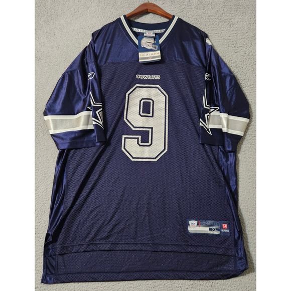 Dallas Cowboys Football Jersey Mens XL Blue NFL Football Tony Romo Reebok NWT - Picture 2 of 6